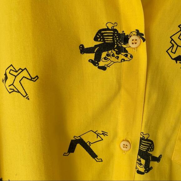 Vintage Instant Glamour Limited Yellow Dancer Top - Picture 4 of 8